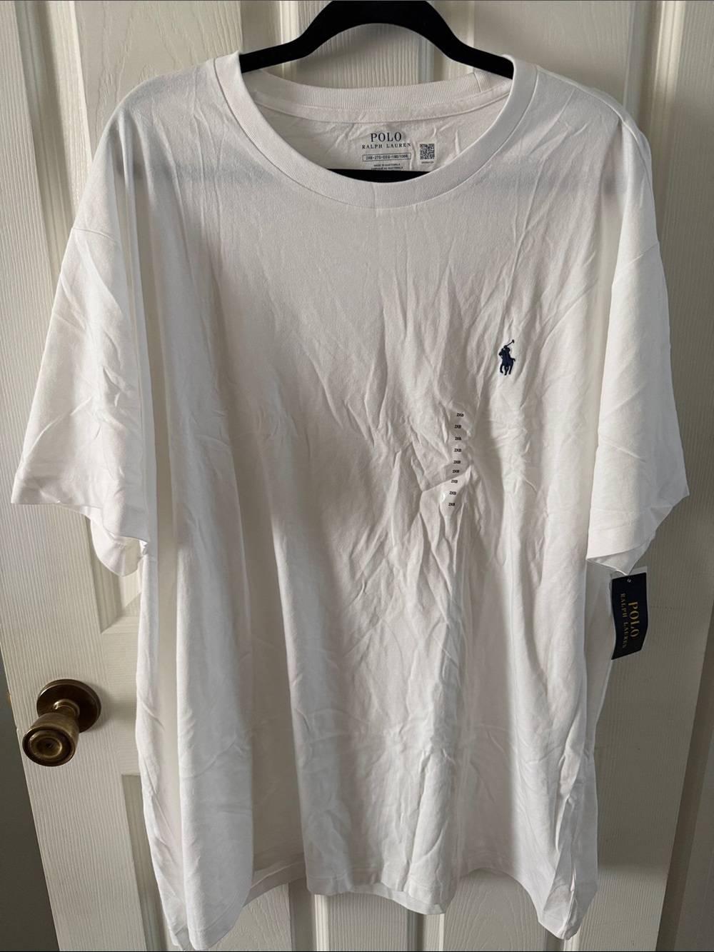 Polo by Ralph Lauren White T-Shirt with Navy Pony Logo